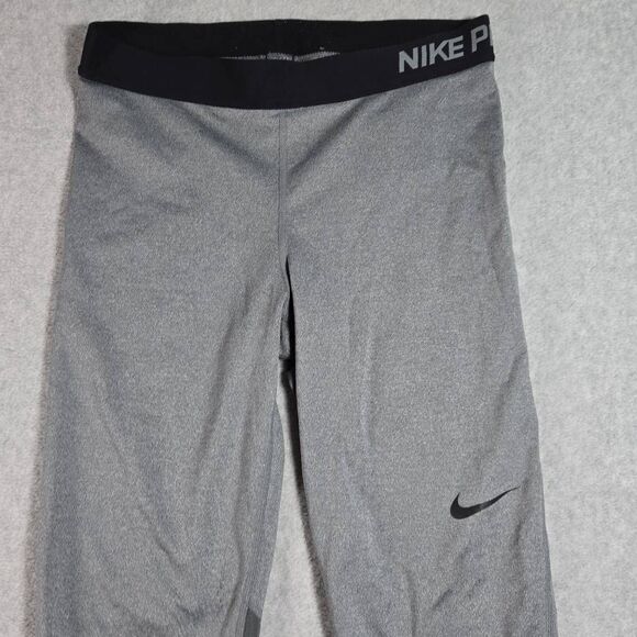 Womens Nike Pro Leggings Medium Sports Active Performance Stretch Lightweight - Picture 2 of 11